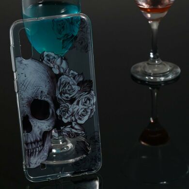 Силиконовый (TPU) чехол Deexe Pretty Glossy для Samsung Galaxy M10 (M105) - Cool Skull