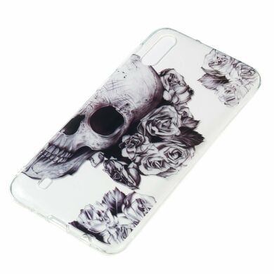 Силиконовый (TPU) чехол Deexe Pretty Glossy для Samsung Galaxy M10 (M105) - Cool Skull