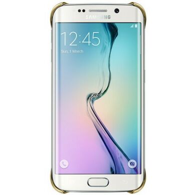 Защитная накладка Clear Cover для Samsung S6 EDGE (G925) EF-QG925BBEGRU - Gold