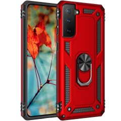 Защитный чехол Deexe Armor Case для Samsung Galaxy S21 (G991) - Red