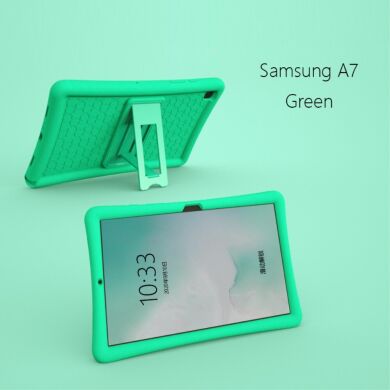 Защитный чехол Deexe Defender Stand для Samsung Galaxy Tab A7 10.4 (2020) - Green