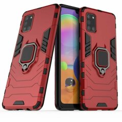 Защитный чехол Deexe Hybrid Case для Samsung Galaxy A31 (A315) - Red