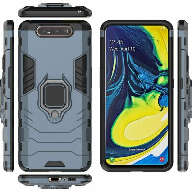 Защитный чехол Deexe Hybrid Case для Samsung Galaxy A80 (A805) - Blue