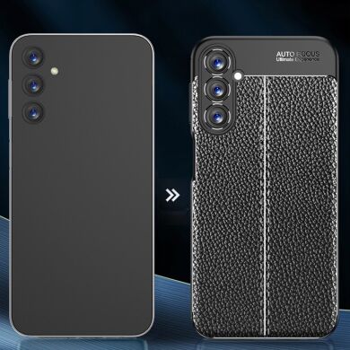 Захисний чохол Deexe Leather Cover для Samsung Galaxy A24 (A245) - Blue