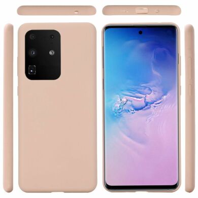 Защитный чехол Deexe Silicone Case для Samsung Galaxy S20 Ultra (G988) - Pink