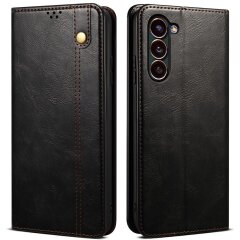 Защитный чехол UniCase Leather Wallet для Samsung Galaxy S24 - Black