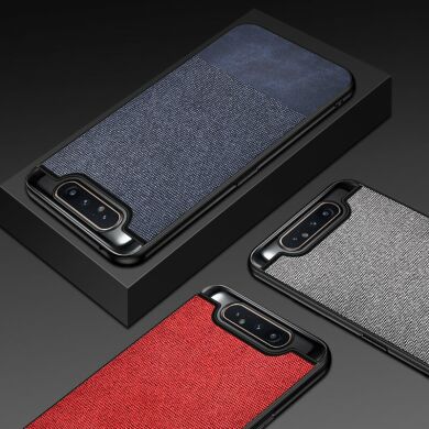 Защитный чехол UniCase Texture Style для Samsung Galaxy A80 (A805) - Black / Charcoal Black
