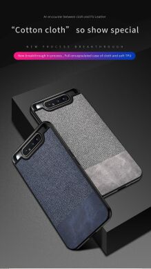 Защитный чехол UniCase Texture Style для Samsung Galaxy A80 (A805) - Dark Blue
