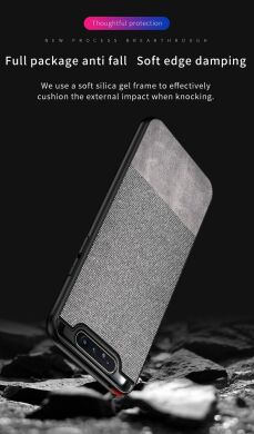Защитный чехол UniCase Texture Style для Samsung Galaxy A80 (A805) - Black