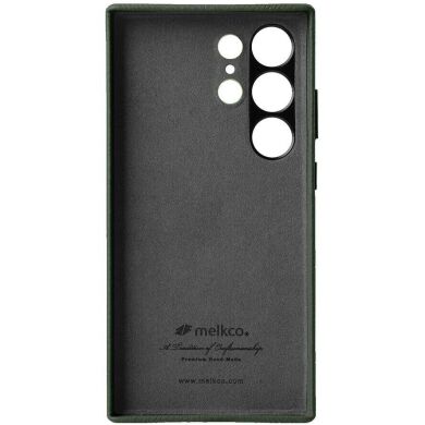 Кожаный чехол MELKCO Classic Case для Samsung Galaxy S24 Ultra (S928) - Green