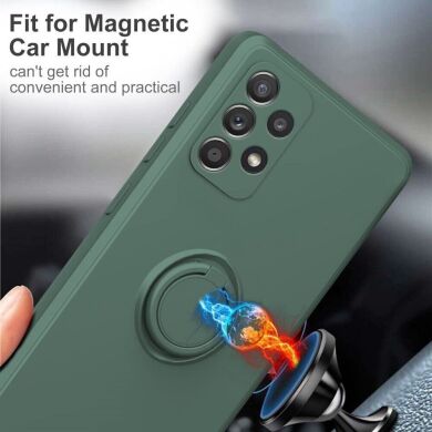 Защитный чехол Deexe Color Shell with Strap для Samsung Galaxy A33 (A336) - Green