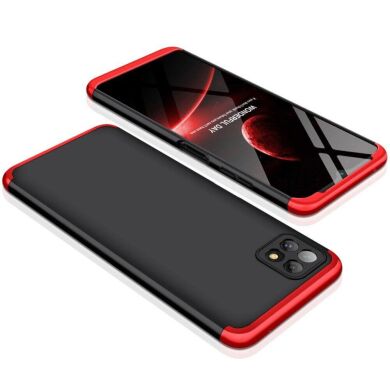 Защитный чехол GKK Double Dip Case для Samsung Galaxy A22 5G (A226) - Black / Red