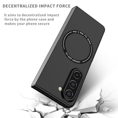 Пластиковый чехол Deexe Magnetic Shell для Samsung Galaxy Fold 5 - Black