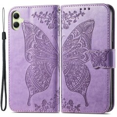 Чехол UniCase Butterfly Pattern для Samsung Galaxy A05 (A055) - Light Purple