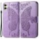 Чехол UniCase Butterfly Pattern для Samsung Galaxy A05 (A055) - Light Purple. Фото 1 из 6