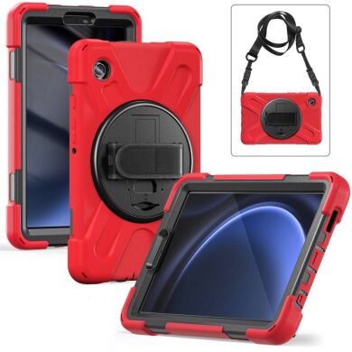 Защитный чехол Deexe Shockproof Case для Samsung Galaxy Tab A9 (X110/115) - Red