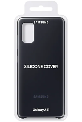 Чехол Silicone Cover для Samsung Galaxy A41 (A415) EF-PA415TBEGRU - Black
