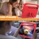 Чехол Deexe KickStand Cover для Samsung Galaxy Tab S9 FE Plus (X610.616) - Red. Фото 5 из 7