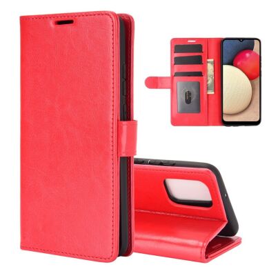 Чехол-книжка Deexe Wallet Style для Samsung Galaxy A02s (A025) - Red