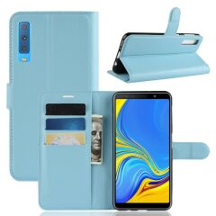 Чехол-книжка Deexe Wallet Style для Samsung Galaxy A7 2018 (A750) - Blue