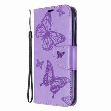 Чехол UniCase Butterfly Pattern для Samsung Galaxy A01 (A015) - Purple