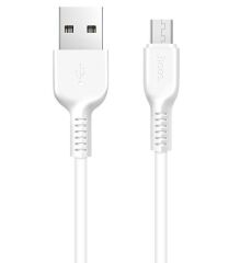 Дата-кабель HOCO X13 Easy Charged microusb (2,4A, 1m) - White