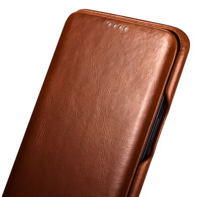 Кожаный чехол-книжка ICARER Slim Flip для Samsung Galaxy S9 (G960) - Brown