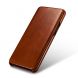 Кожаный чехол-книжка ICARER Slim Flip для Samsung Galaxy S9 (G960) - Brown. Фото 7 из 20
