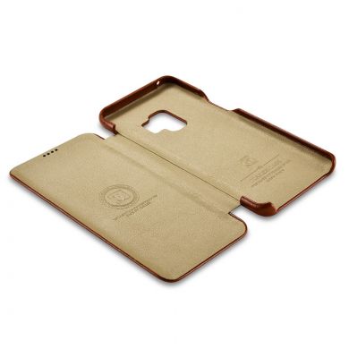 Кожаный чехол-книжка ICARER Slim Flip для Samsung Galaxy S9 (G960) - Brown