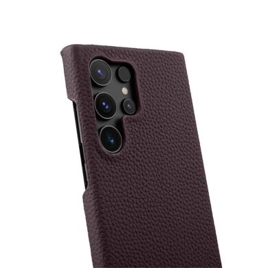 Кожаный чехол MELKCO Leather Case для Samsung Galaxy S24 Ultra (S928) - Dark Purple
