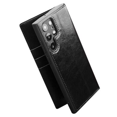 Кожаный чехол QIALINO Classic Case для Samsung Galaxy S22 Ultra (S908) - Black