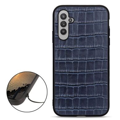Кожаный чехол UniCase Croco Skin для Samsung Galaxy A24 (A245) - Black