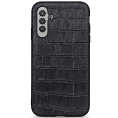 Шкіряний чохол UniCase Croco Skin для Samsung Galaxy A24 (A245) - Black