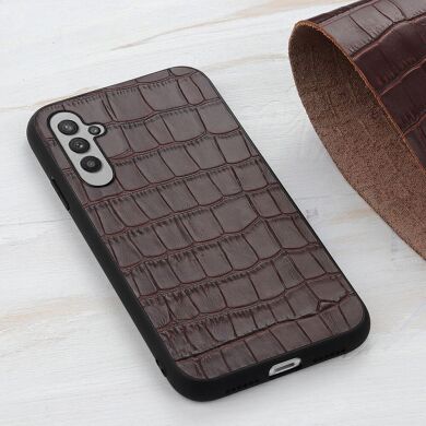 Шкіряний чохол UniCase Croco Skin для Samsung Galaxy A24 (A245) - Black