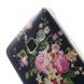 Силиконовая накладка Deexe Pretty Flowers для Samsung Galaxy A3 (A300) - Black. Фото 4 из 5