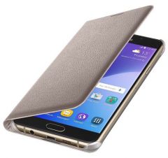 Чехол Flip Wallet для Samsung Galaxy A7 (2016) EF-WA710PFEGRU - Gold