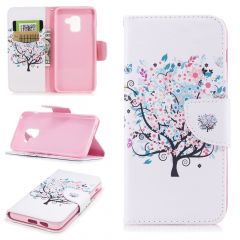 Чохол-книжка Deexe Color Wallet для Samsung Galaxy A8 2018 (A530) - Spring Tree