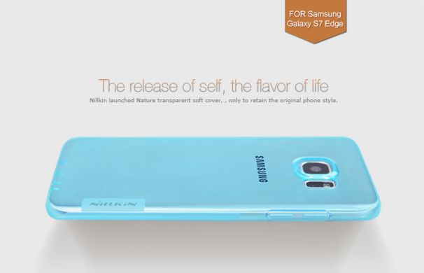 Силиконовая накладка NILLKIN Nature TPU для Samsung Galaxy S7 Edge (G935) - Blue