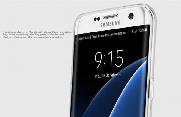 Силіконова накладка NILLKIN Nature TPU для Samsung Galaxy S7 Edge (G935), серый