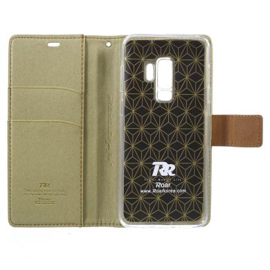 Чехол-книжка ROAR KOREA Cloth Texture для Samsung Galaxy S9 Plus (G965) - Khaki