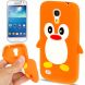 Силиконовая накладка Deexe Penguin Series для Samsung Galaxy S4 mini (i9190) - Orange. Фото 1 из 7