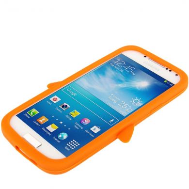 Силиконовая накладка Deexe Penguin Series для Samsung Galaxy S4 mini (i9190) - Orange