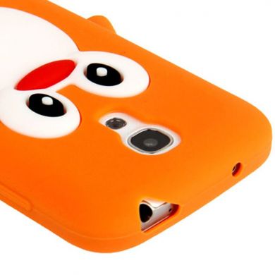Силиконовая накладка Deexe Penguin Series для Samsung Galaxy S4 mini (i9190) - Orange