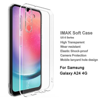 Силиконовый чехол IMAK UX-5 Series для Samsung Galaxy A24 (A245) - Transparent