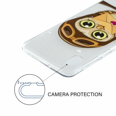 Силиконовый (TPU) чехол Deexe Pretty Glossy для Samsung Galaxy A10 (A105) - Owl