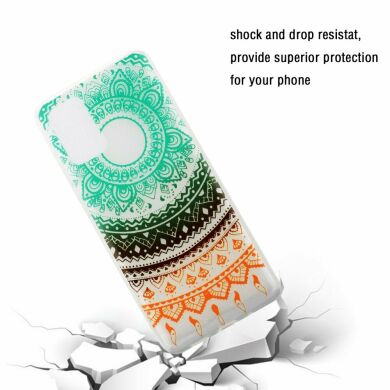 Силиконовый (TPU) чехол Deexe Pretty Glossy для Samsung Galaxy S20 Plus (G985) - Mandala Flower