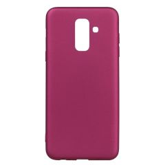 Силиконовый (TPU) чехол X-LEVEL Matte для Samsung Galaxy A6+ 2018 (A605) - Wine Red