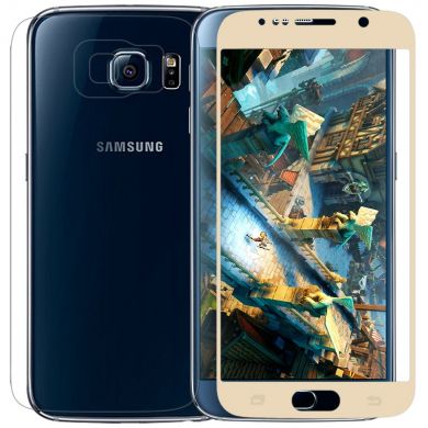 Защитное стекло NILLKIN Amazing CP+ для Samsung Galaxy S6 (G920) + пленка - Gold