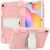 Защитный чехол Deexe Color Kickstand для Samsung Galaxy Tab S6 lite / S6 Lite (2022/2024) - Cherry Blossoms Pink