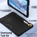 Защитный чехол Deexe Color Kickstand для Samsung Galaxy Tab S9 / S9 FE (X710/716/510) - Mint Green / Rose Red. Фото 8 из 12